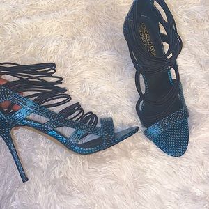 Blue & Black Heel